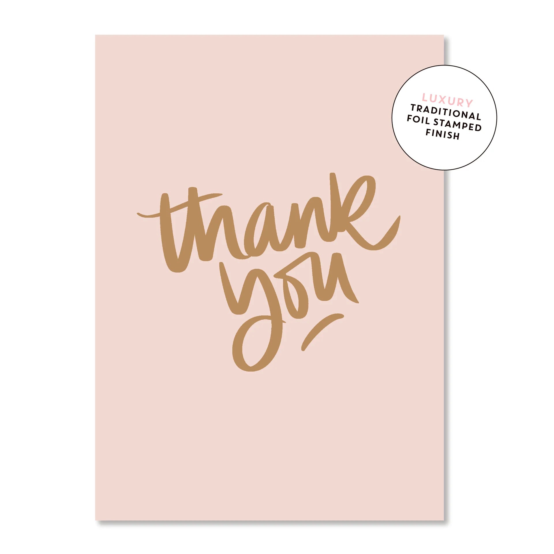 Thank You Script Greeting Card
