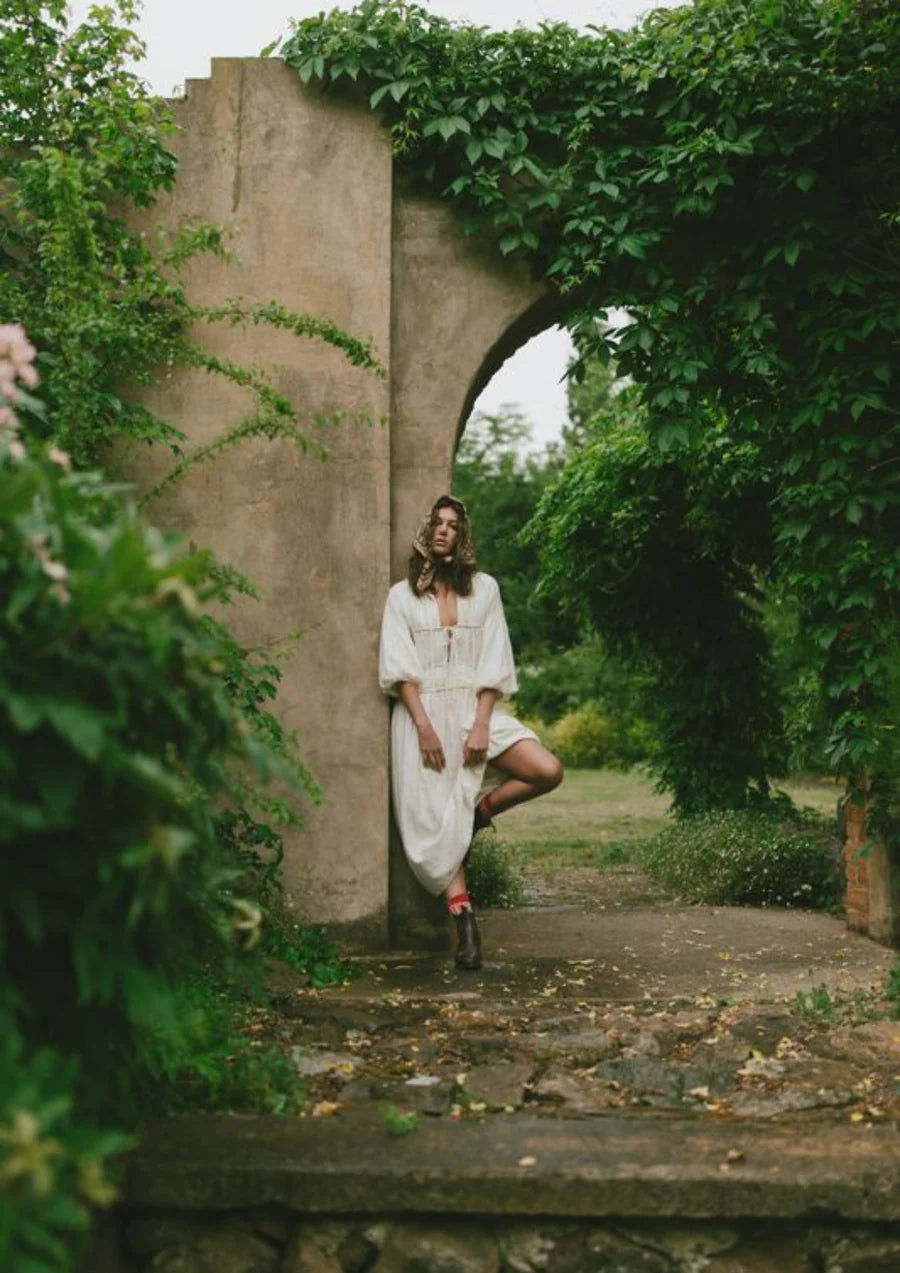 FAR MER Wallflower Cotton Bandana Scarf