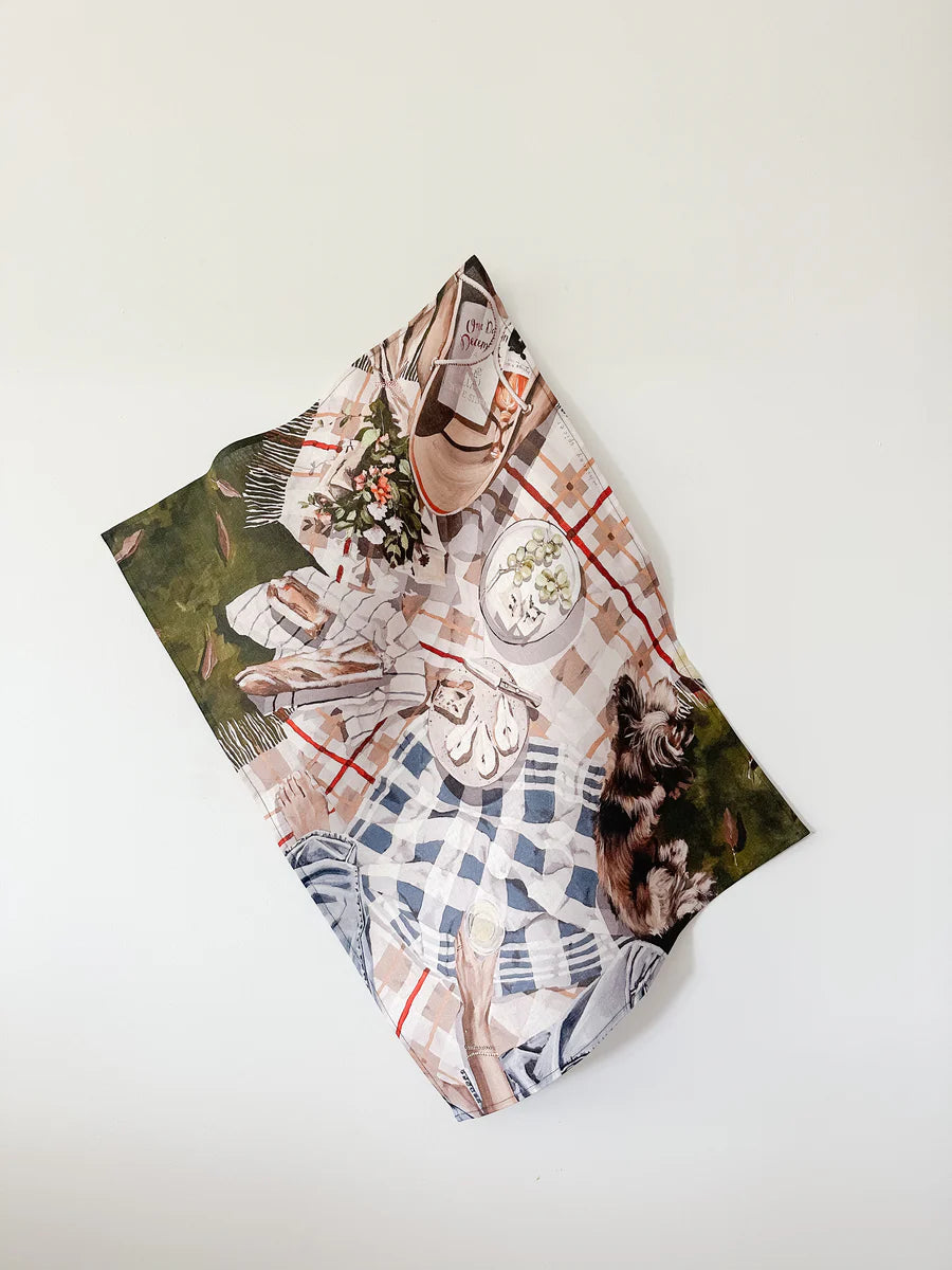 You and Me Girl Tea Towel