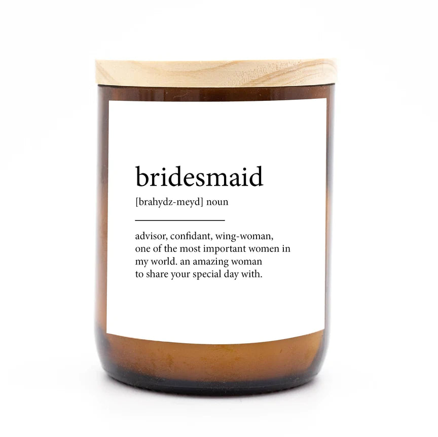 "Bridesmaid" Dictionary Mid Soy Candle