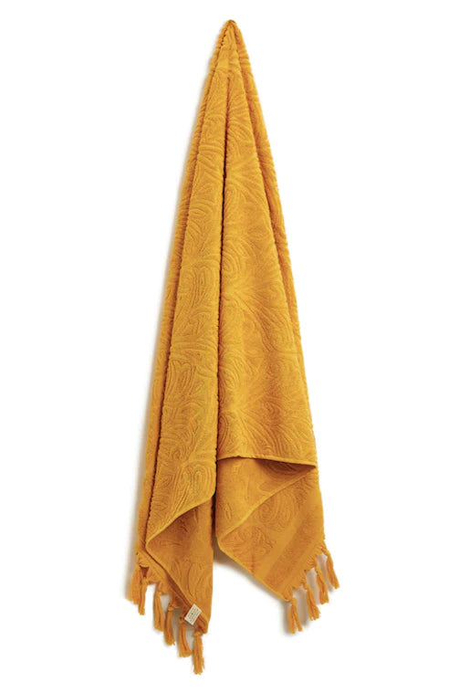 Ochre Cotton Terry Towel