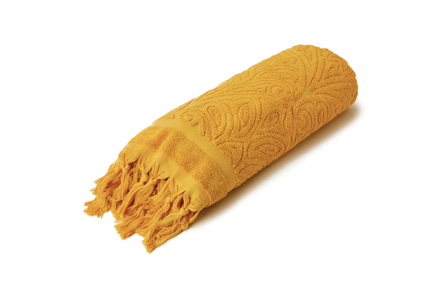 Ochre Cotton Terry Towel