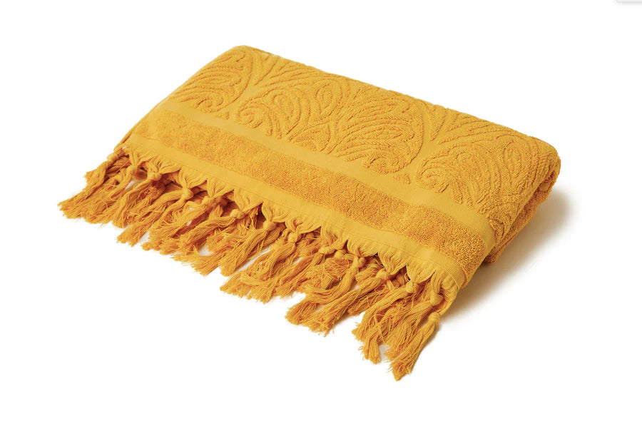 Ochre Cotton Terry Towel