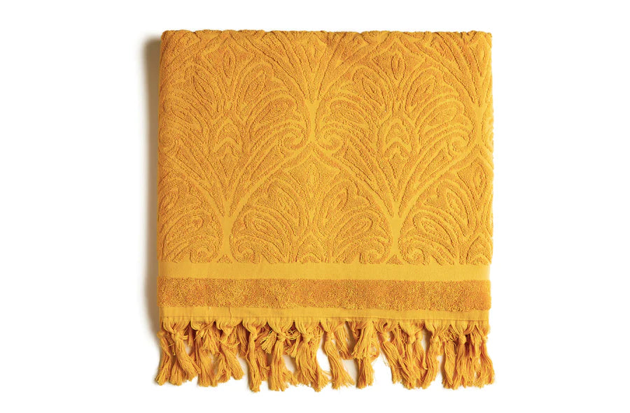 Ochre Cotton Terry Towel