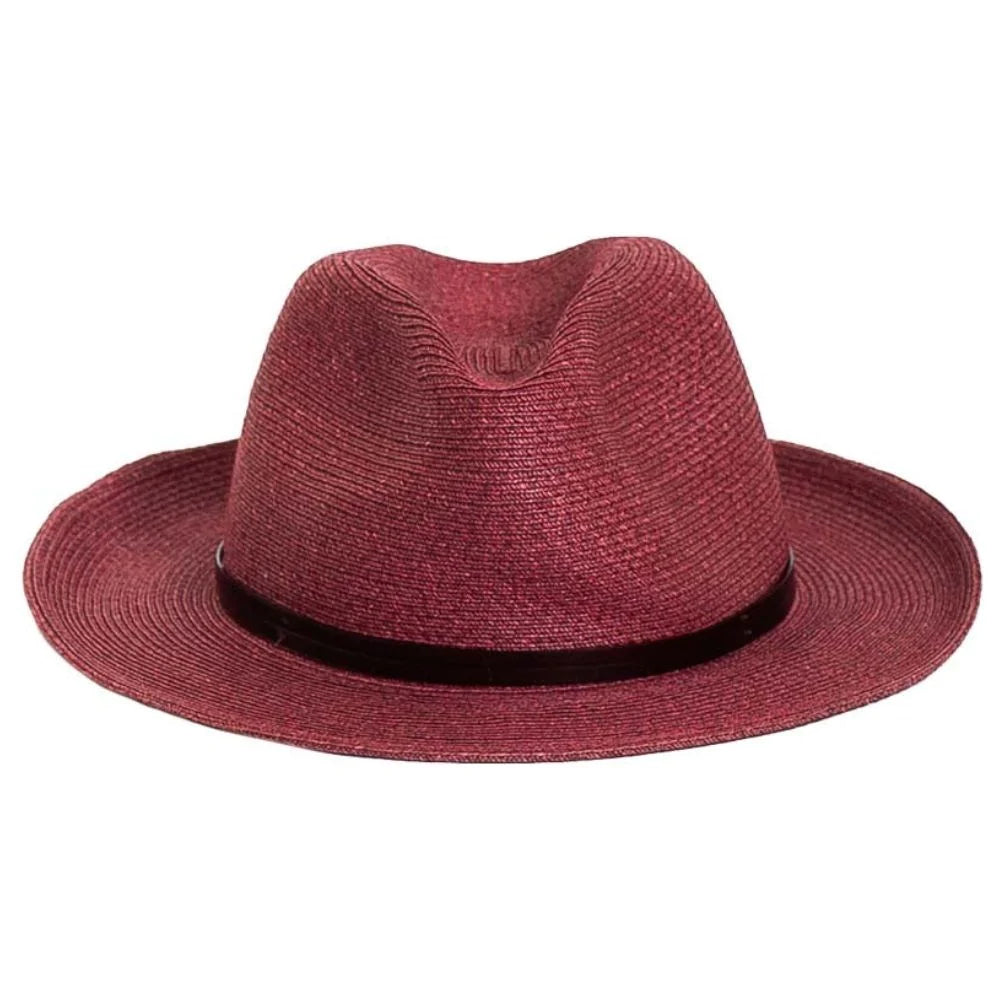 Borsalino Travel Hat with leather Strap