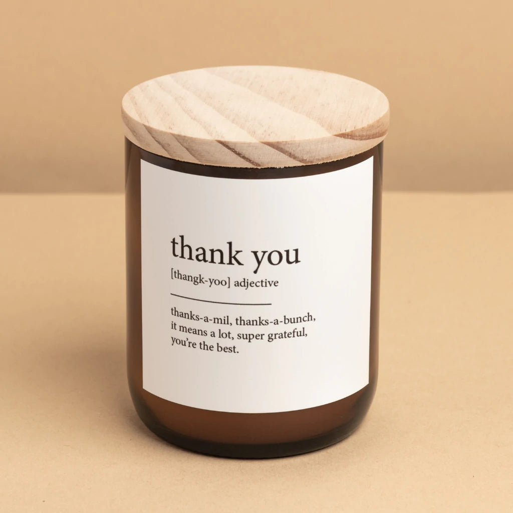 "Thank you" Dictionary Mid Soy Candle