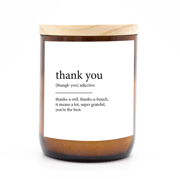 "Thank you" Dictionary Mid Soy Candle