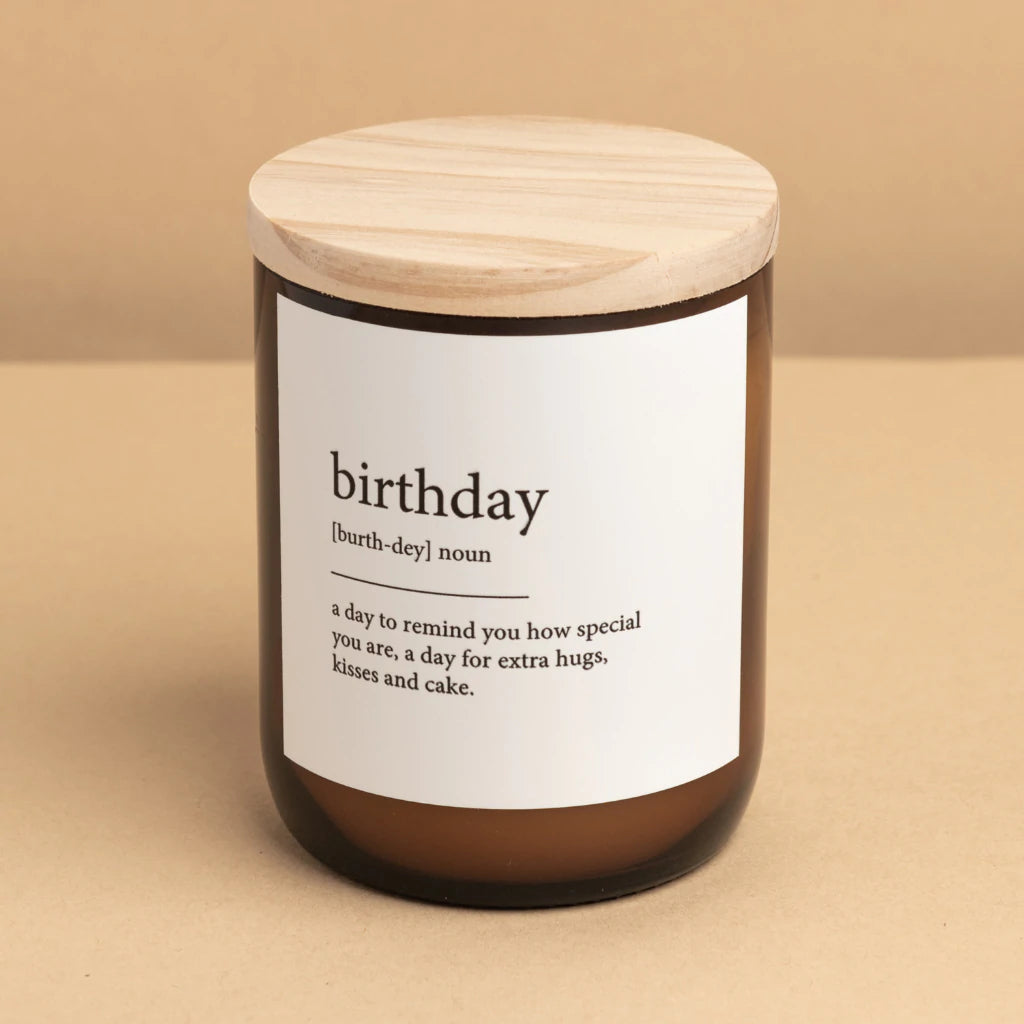 "Birthday" Dictionary Mid Soy Candle