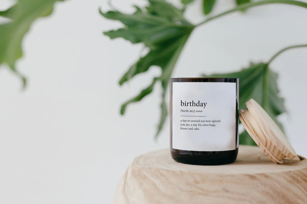 "Birthday" Dictionary Mid Soy Candle