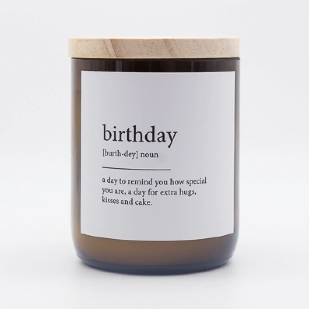 "Birthday" Dictionary Mid Soy Candle