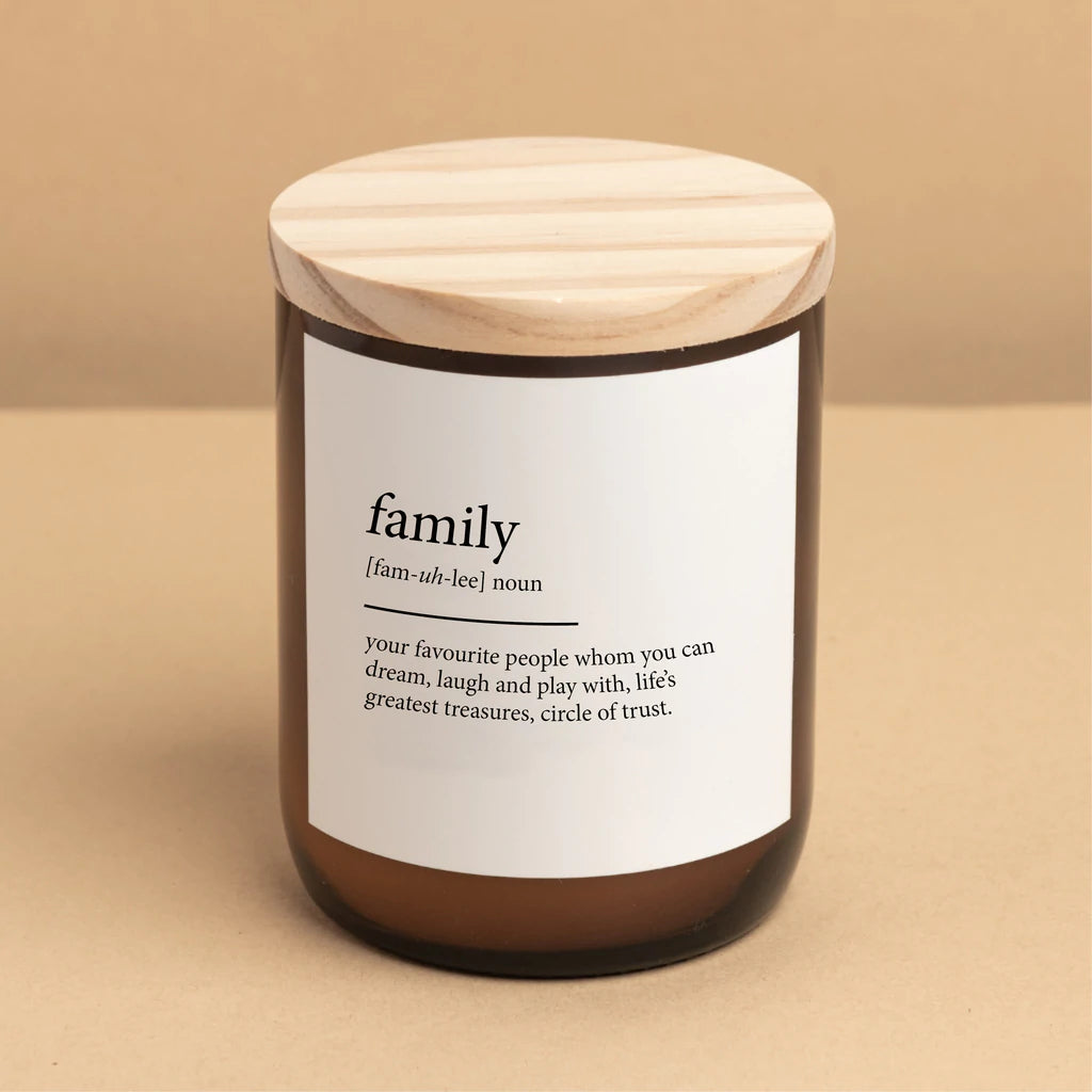 "Family" Dictionary Mid Soy Candle