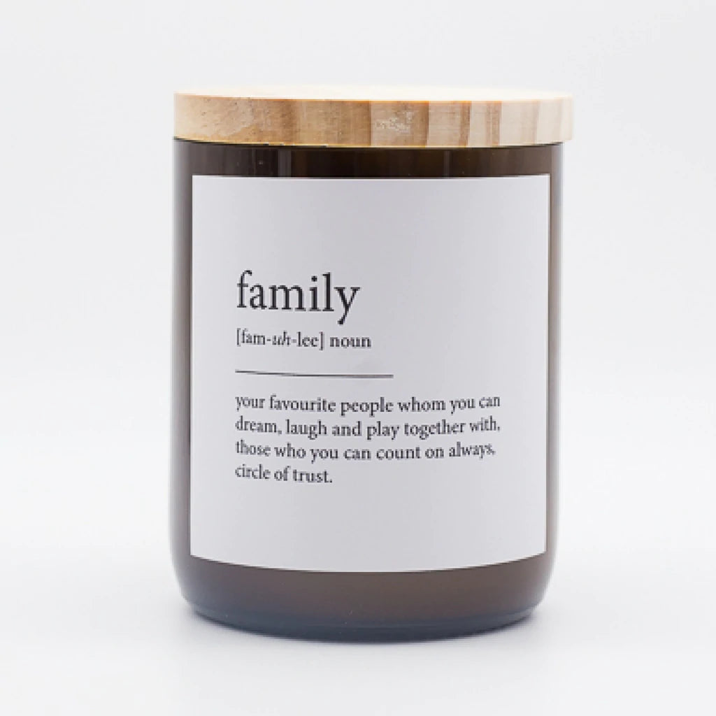 "Family" Dictionary Mid Soy Candle