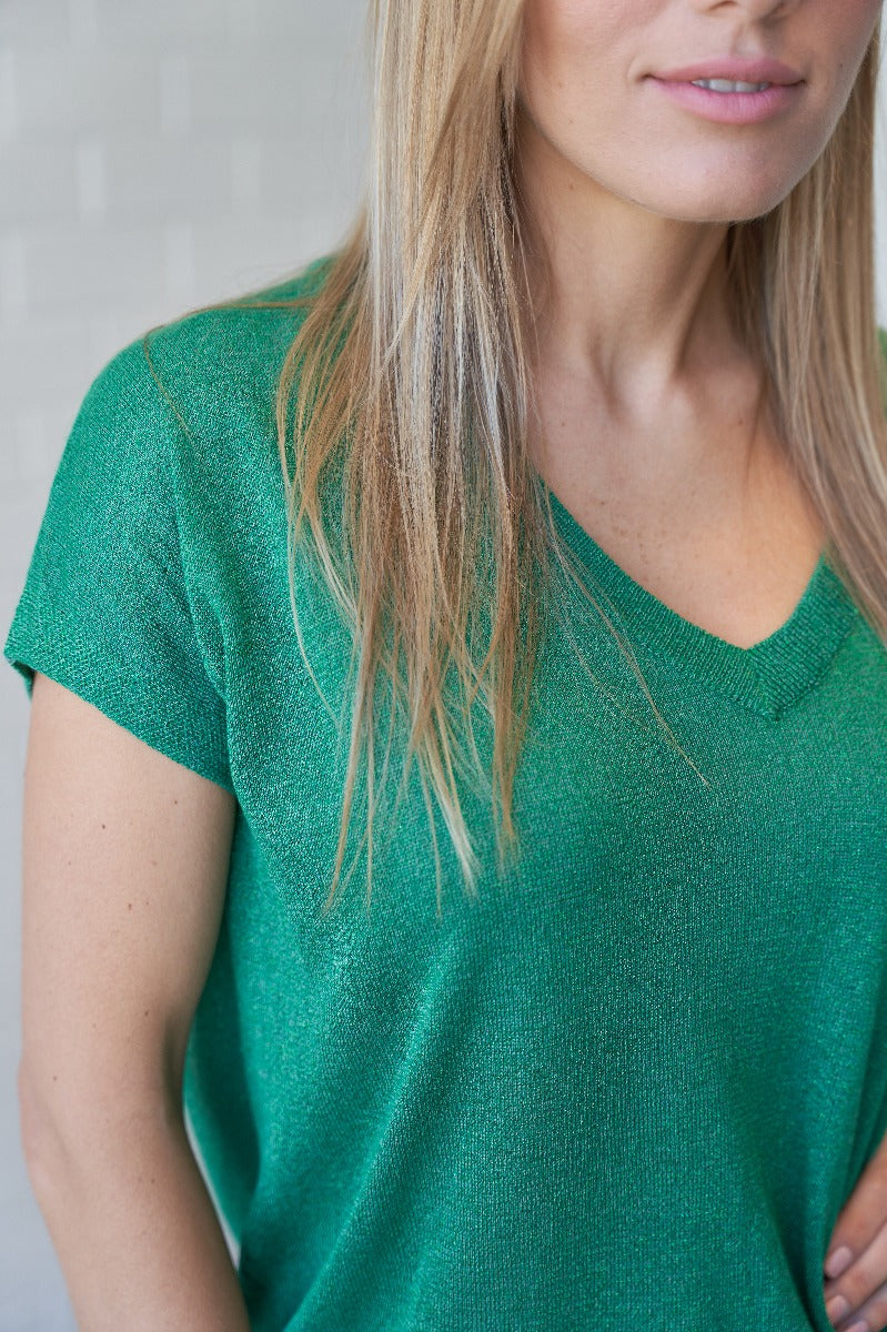 Lurex Knit Top