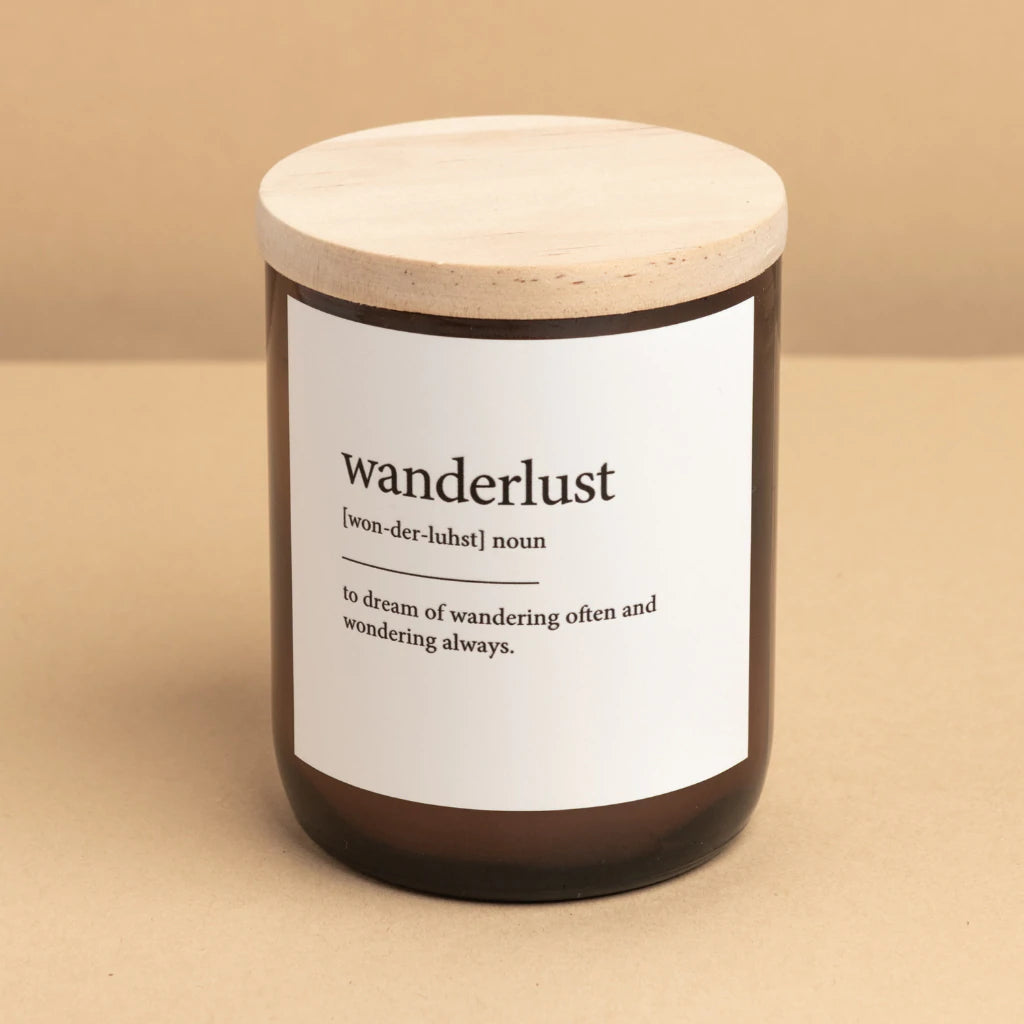 "Wanderlust" Dictionary Mid Soy Candle