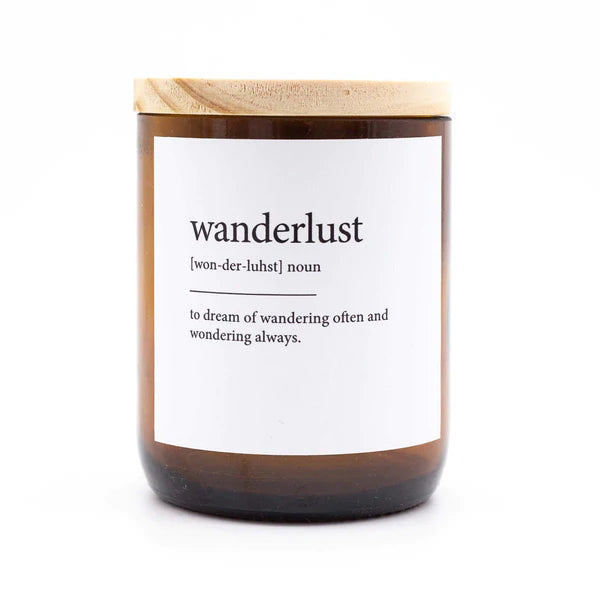 "Wanderlust" Dictionary Mid Soy Candle